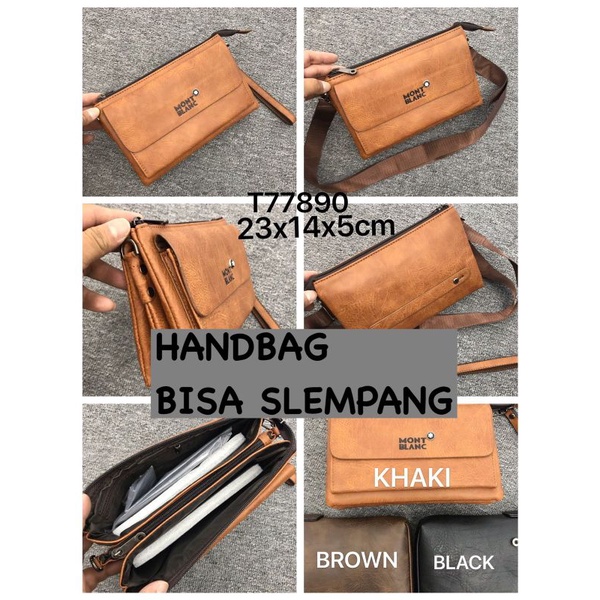 TAS HANDBAG PRIA MONT BLANC IMPORT BAHAN KULIT