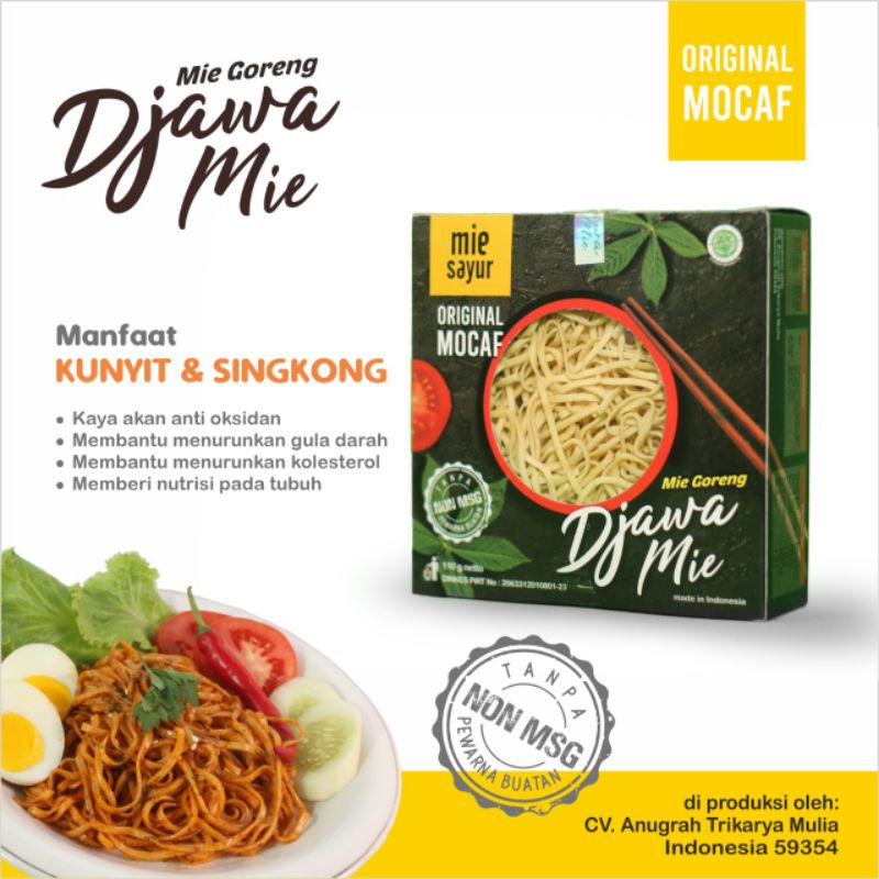 

Djawa Mie Jawa Mie Original Mocaf mie sayur