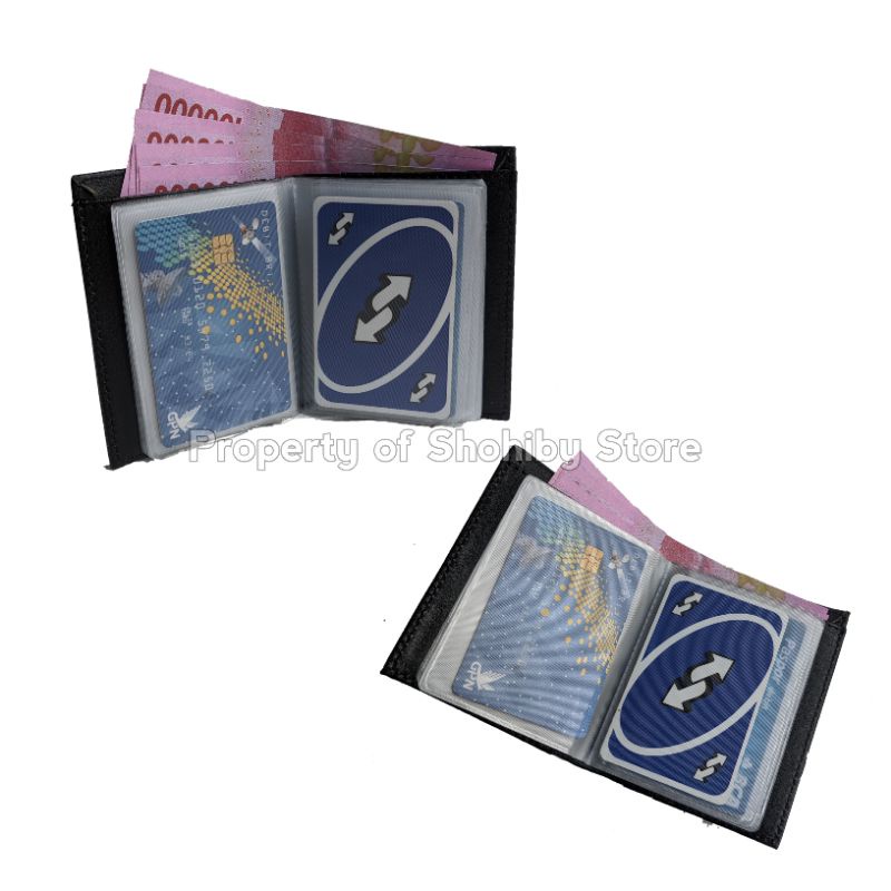 Dompet Kartu banyak slot dan tempat uang luar dalam card holder wallet unisex