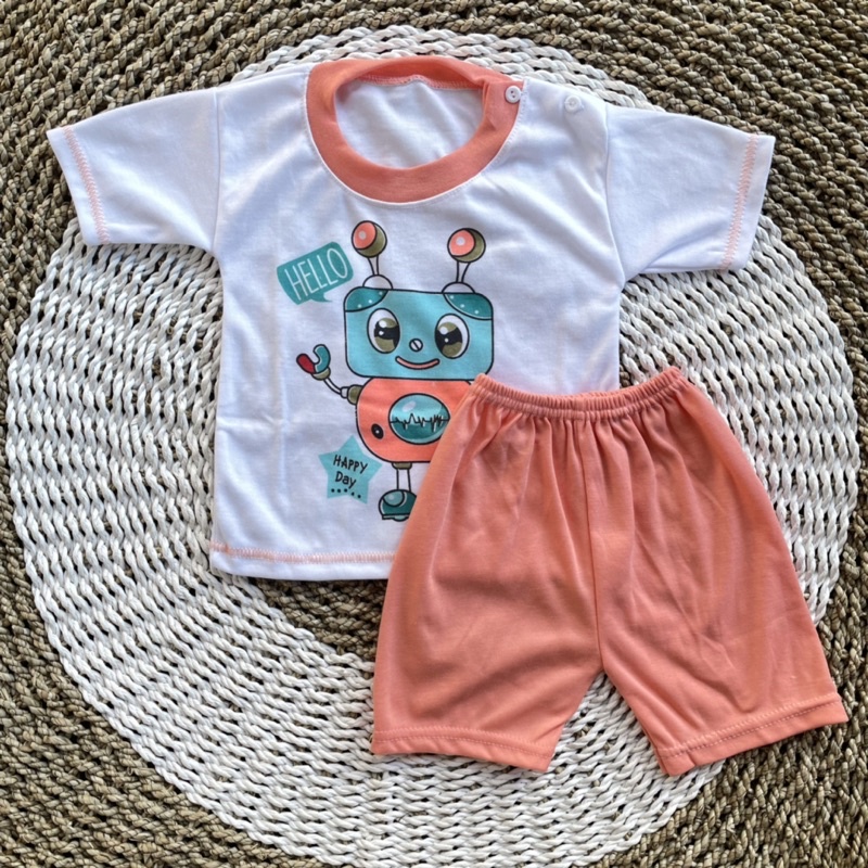 Setelan pendek Bayi Atasan Bayi Celana Bayi Oblong Bayi Baju Bayi DNW BABY