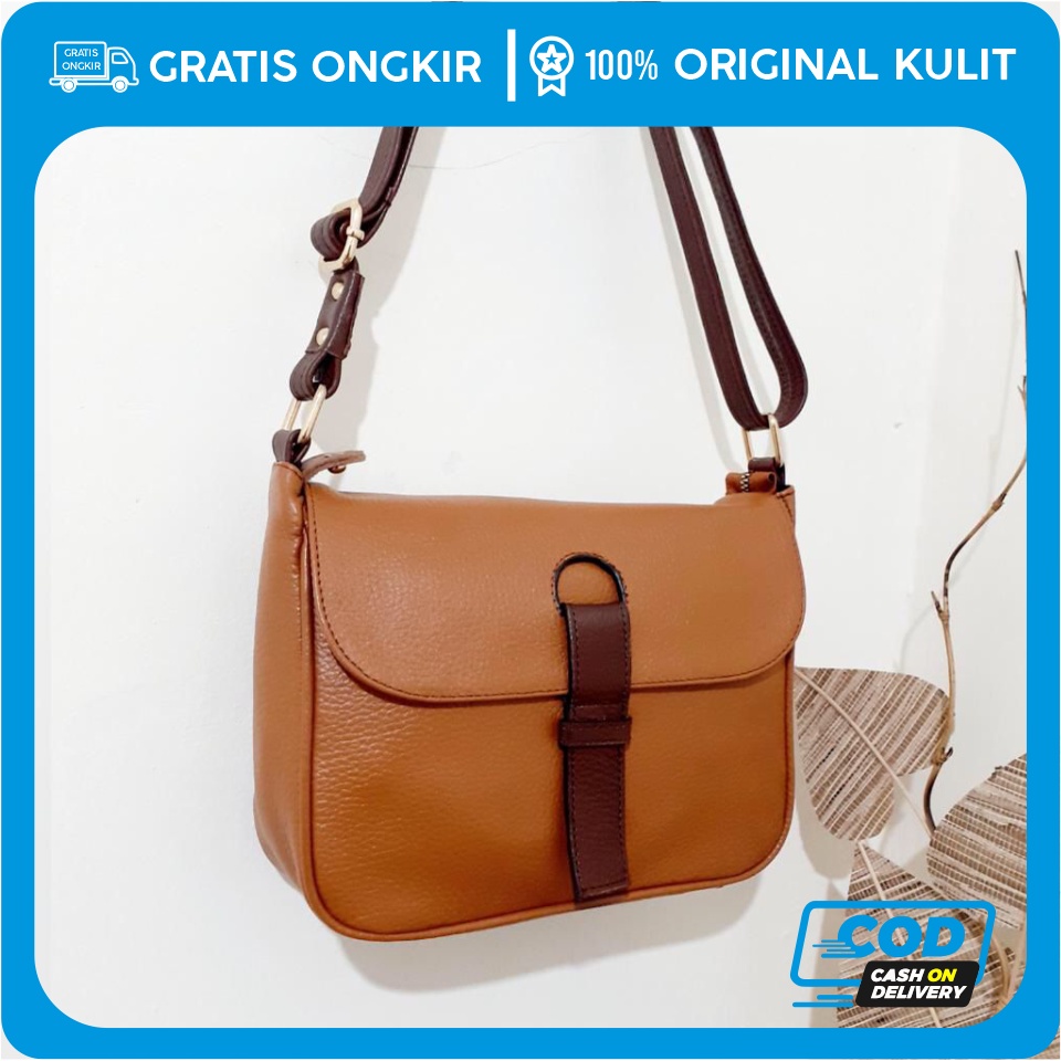 Tas Selempang Kulit asli garut Tas wanita selempang kulit asli tas papirut asli garut tas slempang w