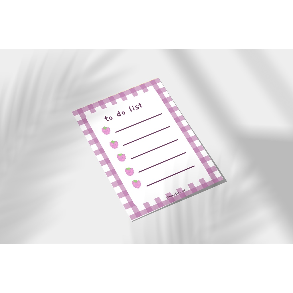 

To Do List / Memo Pad Check List