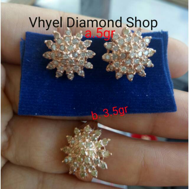 Berlian Medan (Anting + Cincin Matahari)