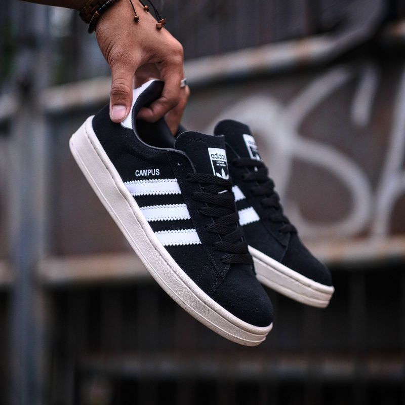 ADIDAS CAMPUS BLACK WHITE ORIGINAL