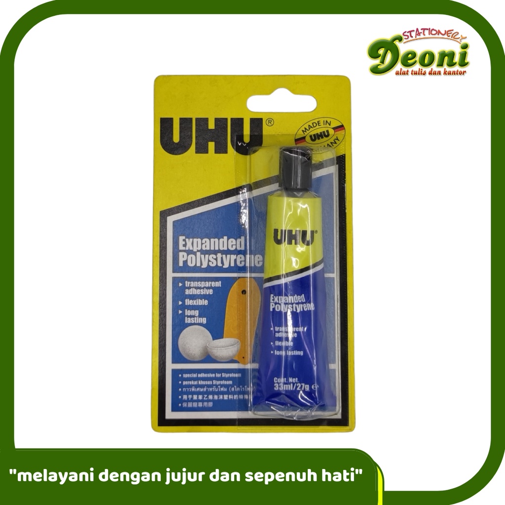 

UHU Lem Khusus Styrofoam Expanded Polystyrene 33ml