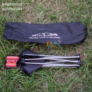 Kursi Bangku Lipat DHAULAGIRI FC-300 ETNIC Kursi Lipat Portable FC301 Bangku Lipat Kemah Camping