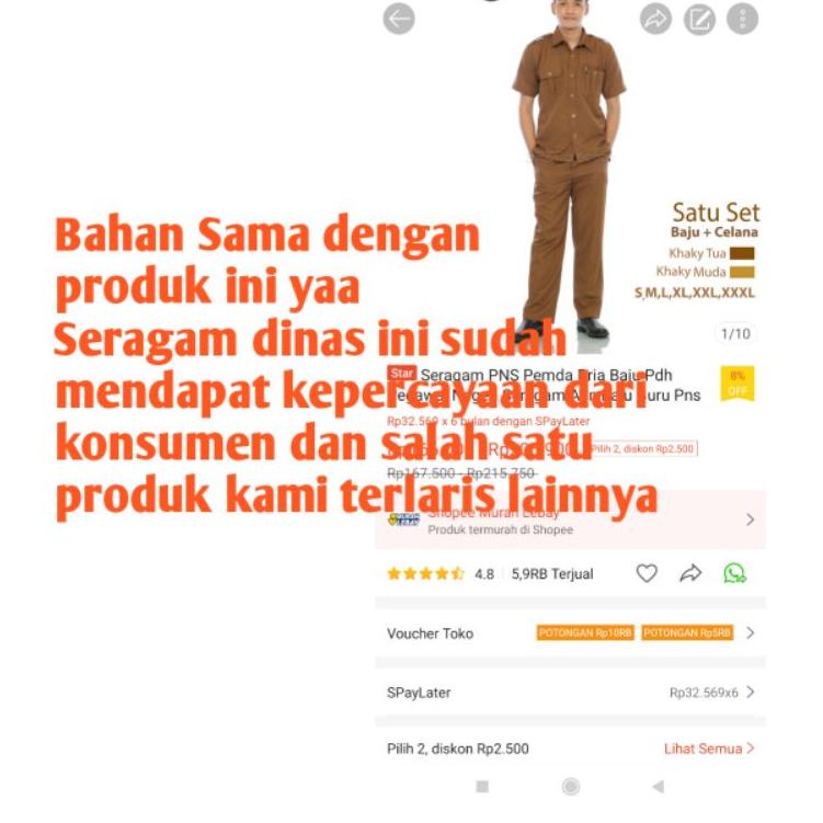 Zvf99 Seragam Dinas Pria Baju Dinas Abu Abu Baju Seragam Abu Tua Kerja Kantor Pria Seragam PNS/Pemda
