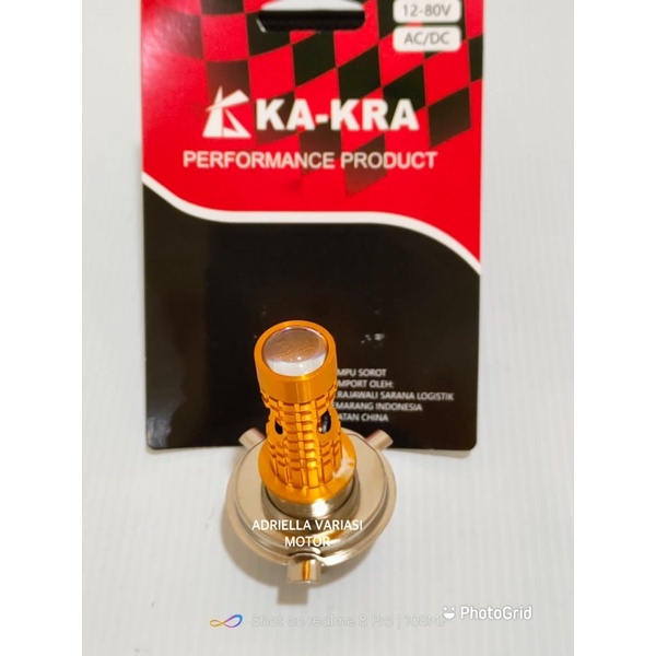 Lampu Depan Led H4 3000k 6000k Dual Warna Kuning Putih Lampu Utama Laser Untuk Motor Mobil Universal