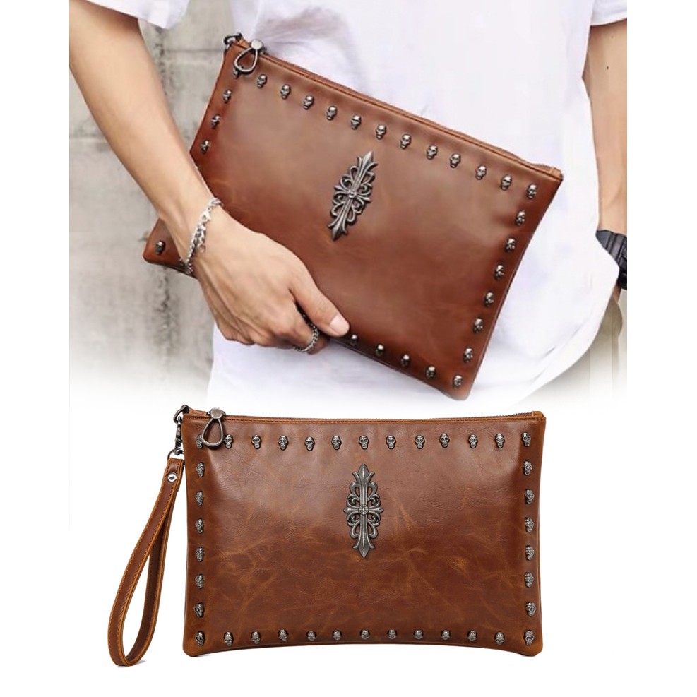 Clutch Pria Murah / Clutch AndBun By &quot;The X Woof&quot; - Xclutch Kantoran Import JM 889 Dompet Kulit Cowo