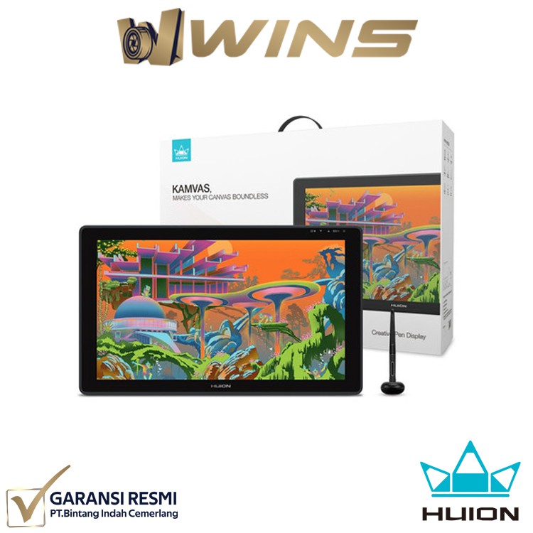 HUION Kamvas 22 Plus Garansi Resmi 1 Tahun