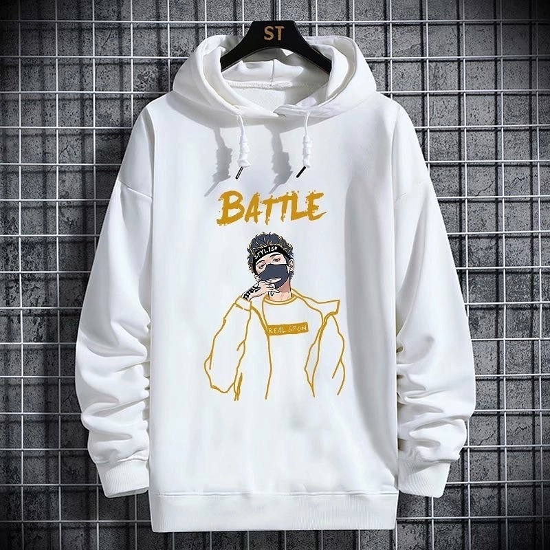 Sweater Pria Grosir Berkualitas - Battle Sweater Cowo