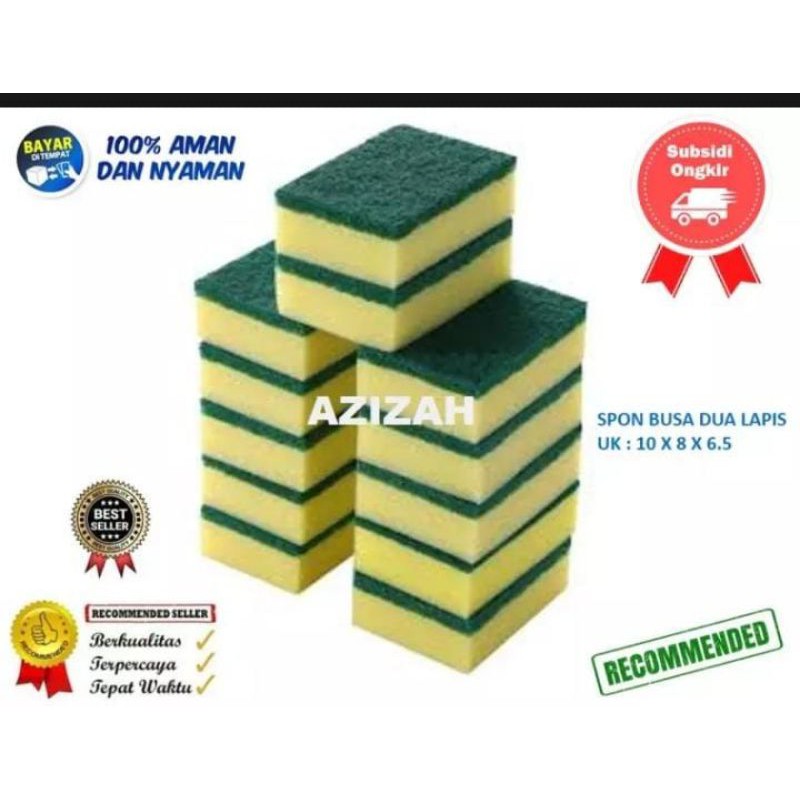 spons cuci piring 10pc