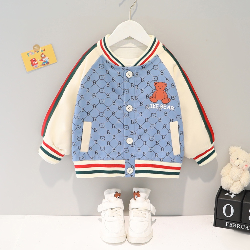 NEW Jaket anak motif stripe like bear