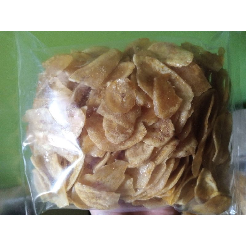 

Keripik / Kripik / Kerupuk / Krupuk Pisang Rasa Original / Manis / Asin 250g