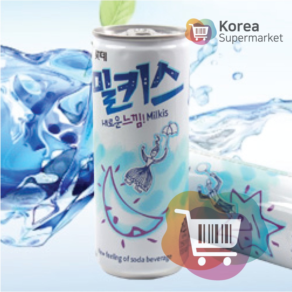 Lotte Milkis Soda 250ml/Soda Susu Asli Korea