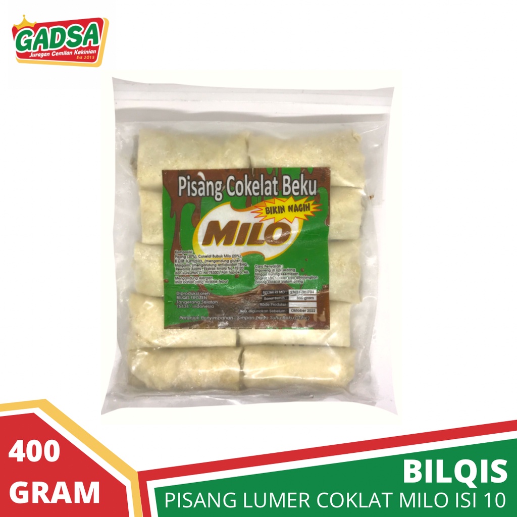 

Pisang Lumer Coklat Milo Bilqis isi 10 Pislum Milo