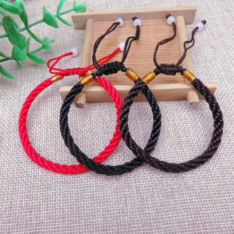 Siy Gelang Tali Kepang Handmade Adjustable Untuk Pria / Wanita