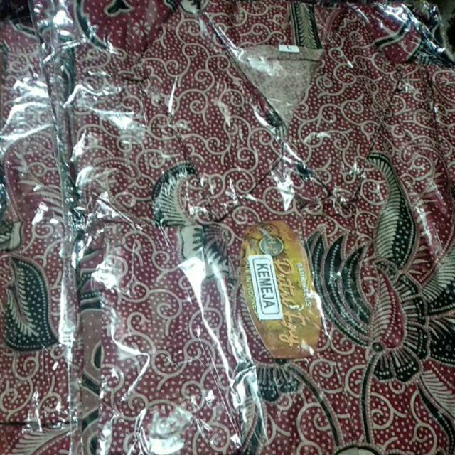 Couple Tunik,kemeja Batik Lengan Panjang Zipper Depan