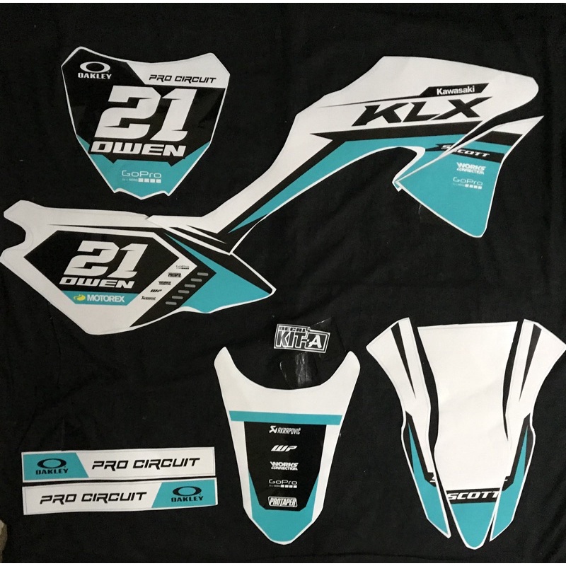 Decal Sticker Klx 150 Bf Putih Tosca
