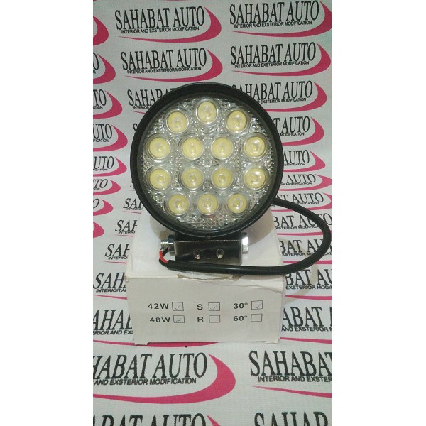 Led Work Light 42Watt Lampu Tembak Offroad 42W