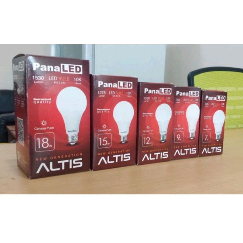 Lampu Led PanaLed Altis 5w 7w 9w 12w 15w 18w / Lampu Led Bulb / Lampu Putih