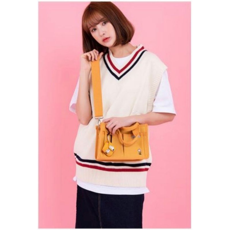 Shoopen x Snoopy peanuts bag import Ready Stock