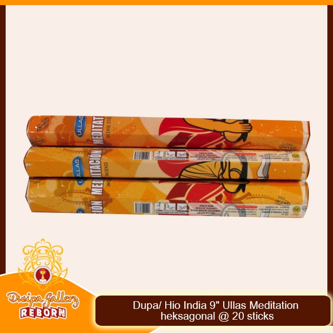 Dupa Hio India Wangi Meditation Ullas hexagon 1 box 6pcs @20 sticks