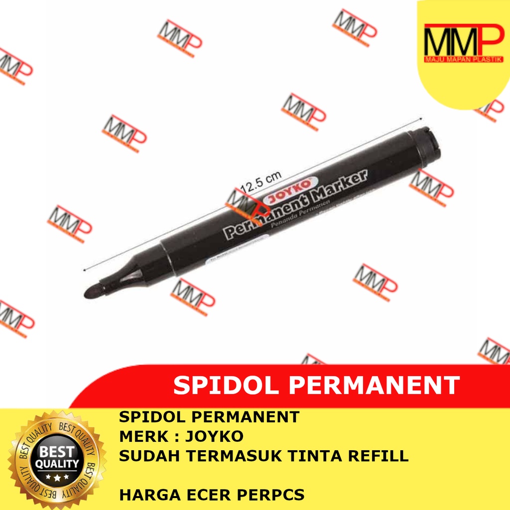 

Spidol Permanen / Permanent Marker / Spidol Besar / Spidol warna Hitam / Spidol Termurah
