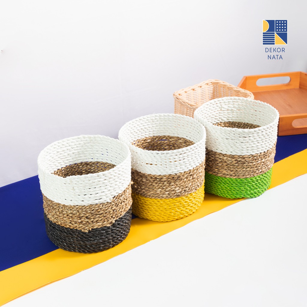 

Dekornata Sealy Basket Set of 3 / Keranjang Anyaman / Cover Pot