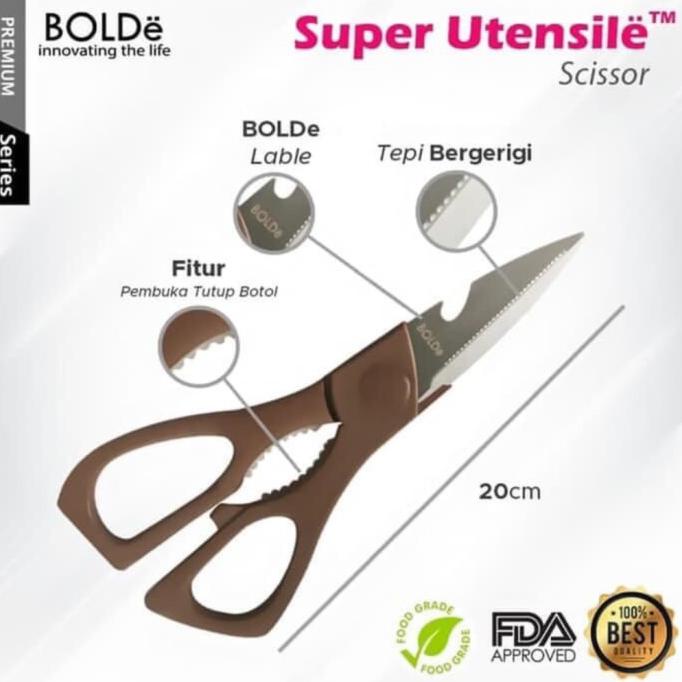 

Diskon Bolde Gunting Dapur Bergerigi Pemotong Super Utensile Scissor Cutter Diskon