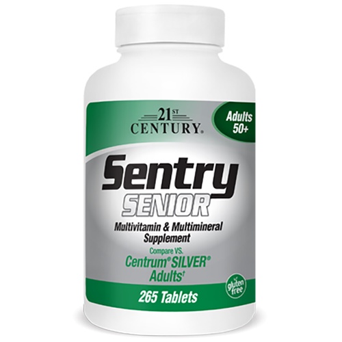 21st century multivitamin Sentry Senior 50+ multivitamin 265 tablets