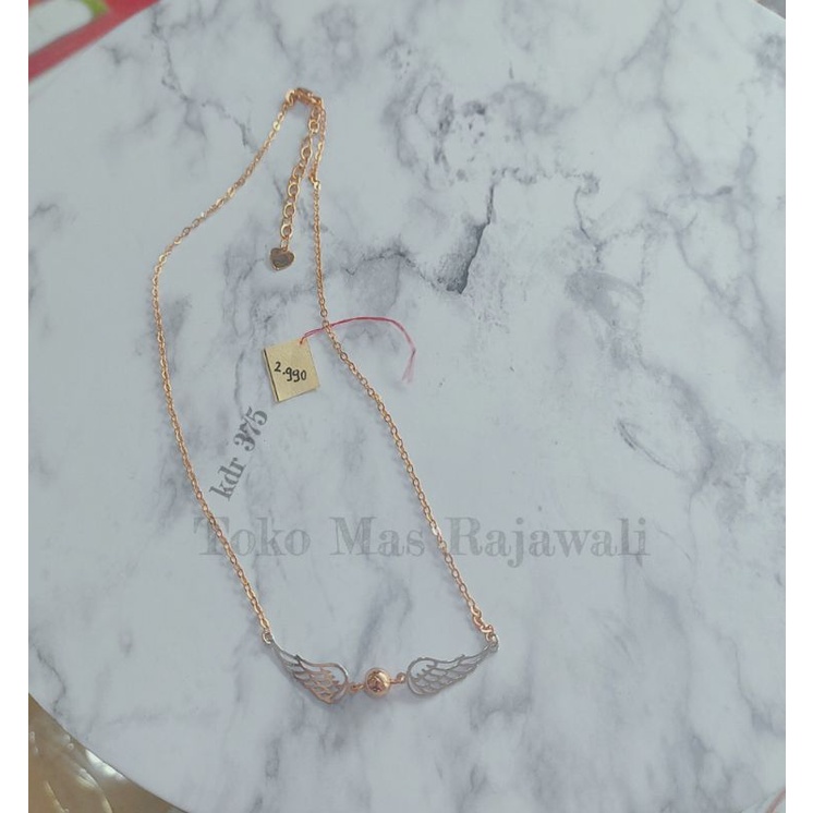 Kalung Sayap kadar 375 UBS mas jakarta poles Singkawang Emas Kalimantan mas poles Jakarta trusted st