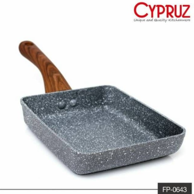 hemat cyprus panci kotak omelette pan marble egg pan anti lengket fp-0643