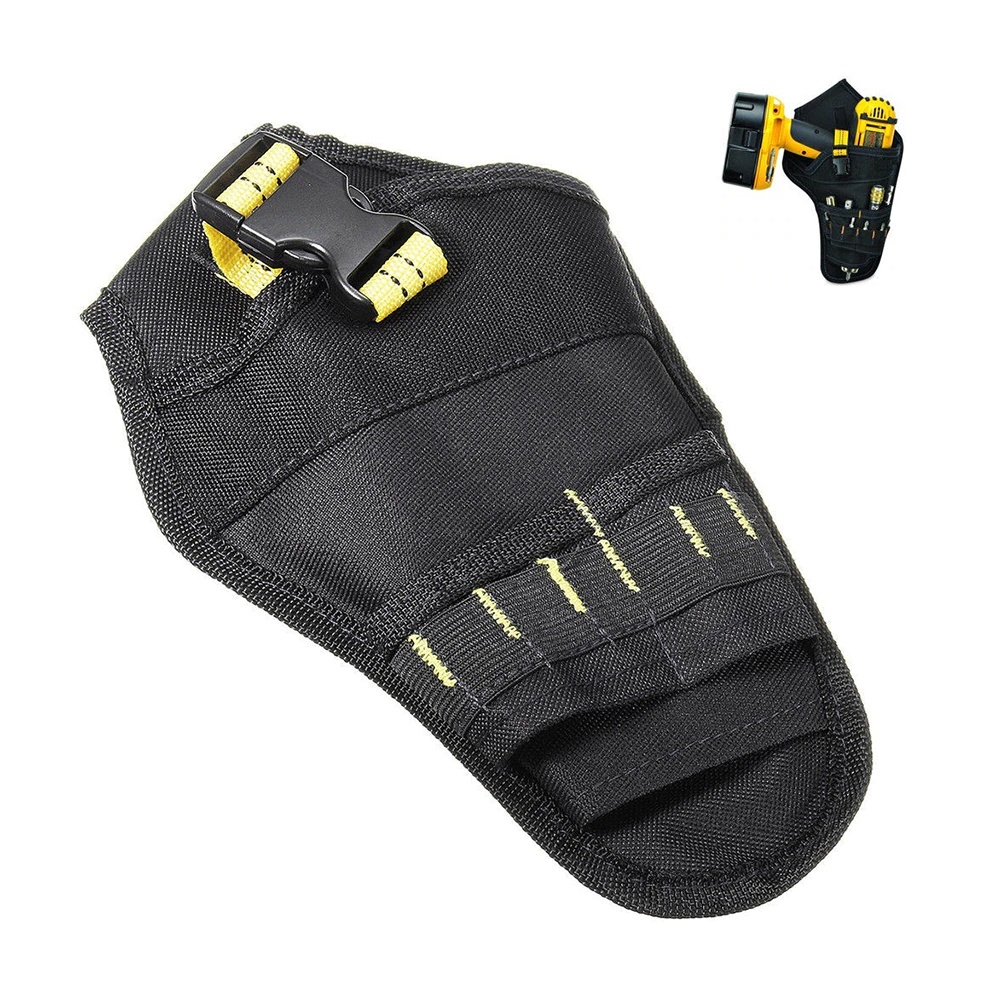 Kantong Tas Holster Bor Elektrik Drill Pouch Carrier - 14012822 - Black