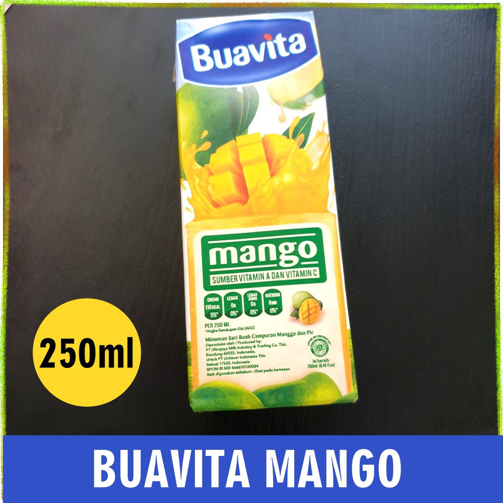 

Buavita Jus Mango Sumber Vitamin 250ml