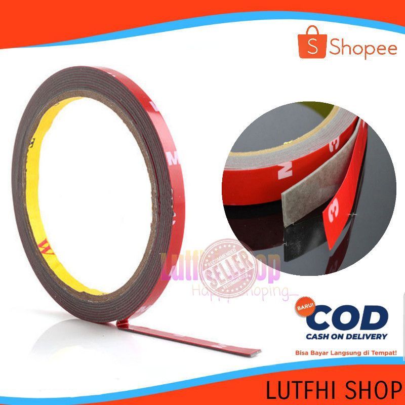 

Double Tape Acrylic selotip Tape Perekat Adhesive 3m x 8mm - SC-3M