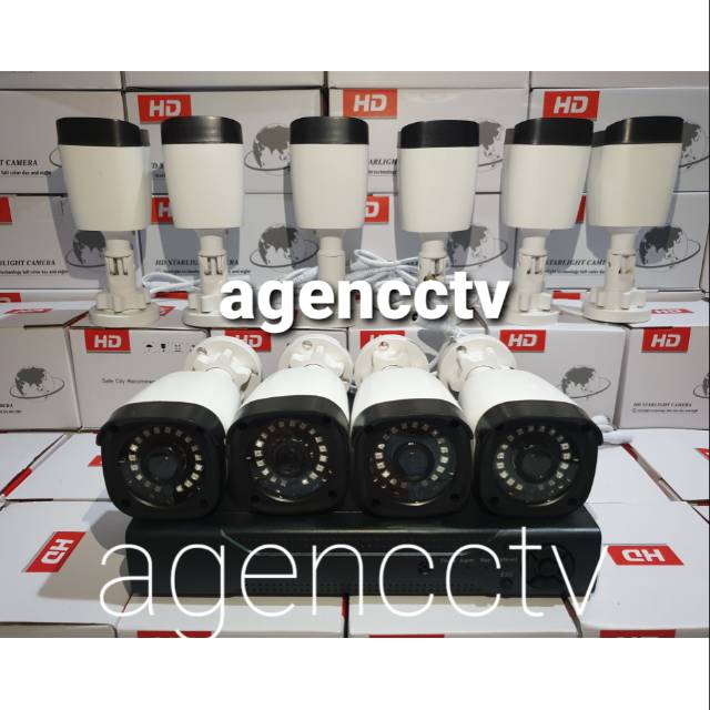 Paket cctv 10 kamera 5mp ic sony full hd outdoor anti air