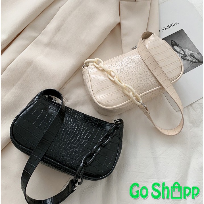 Shoulder Bag Mini Croco Fashion Wanita Terbaru - Tas Fashion Import - Tas Bahu Import [SL45]