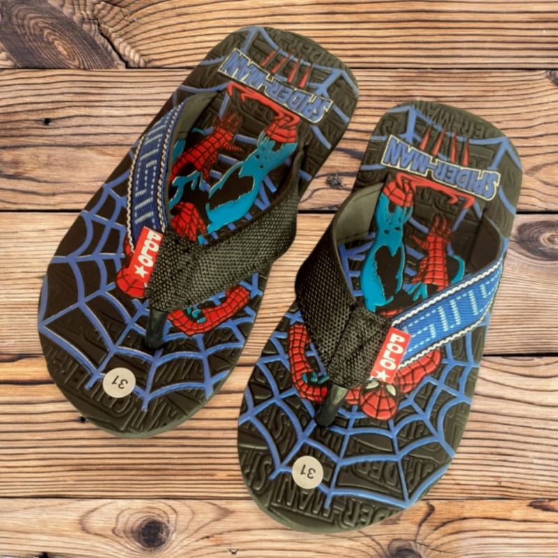 Sandal Jepit Anak SPIDERMAN Ukuran 31 - 35