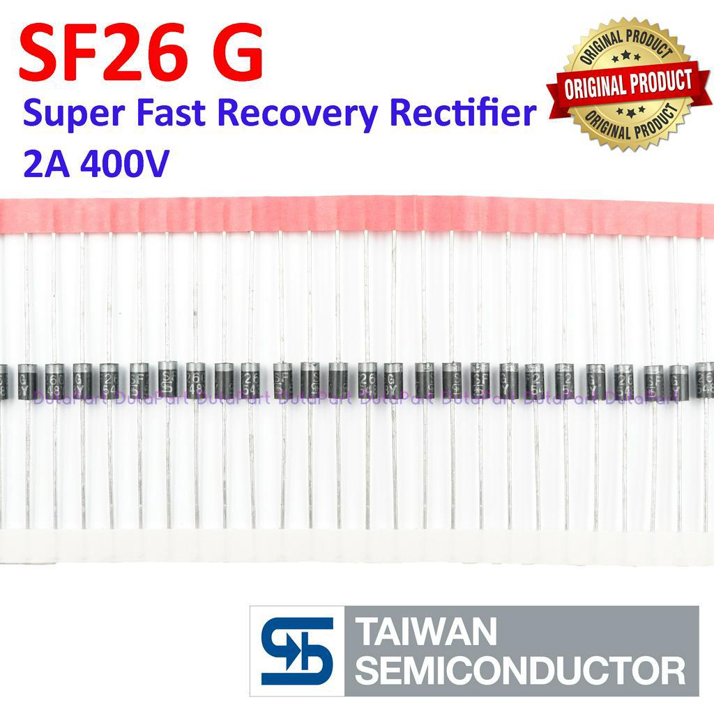 SF26 2A 400V ORIGINAL TSC TAIWAN Super Fast Recovery Diode Dioda SF26G