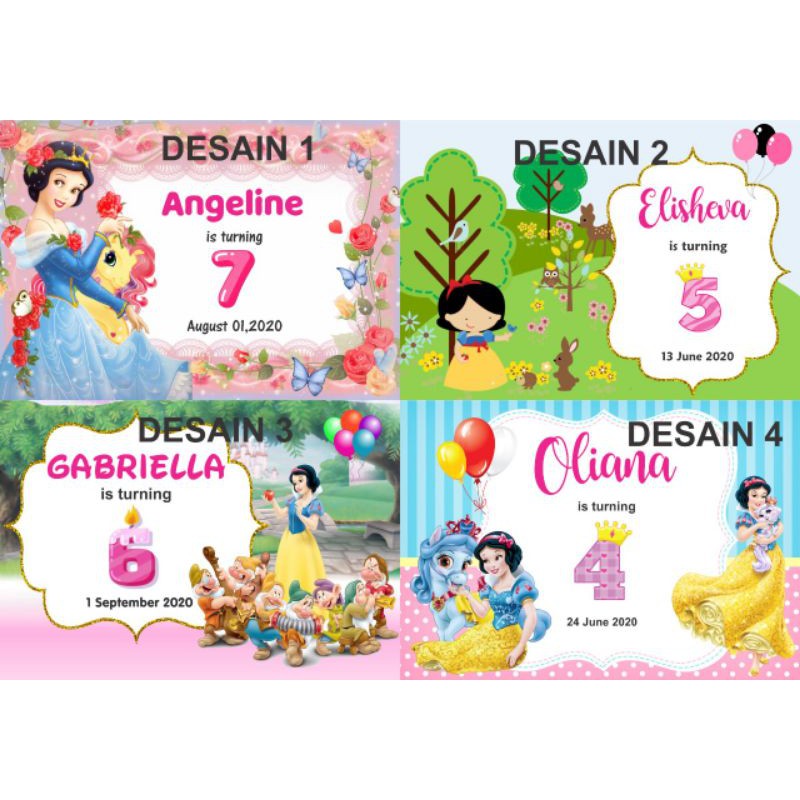 

Stiker Goodybag/bento motif Snow White
