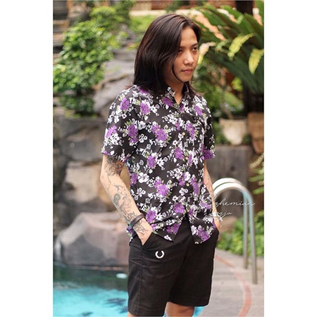 ✅ MASIHREADY JOGJA  Bohemian Boho vintage hippie Baju Pria Kemeja Retro