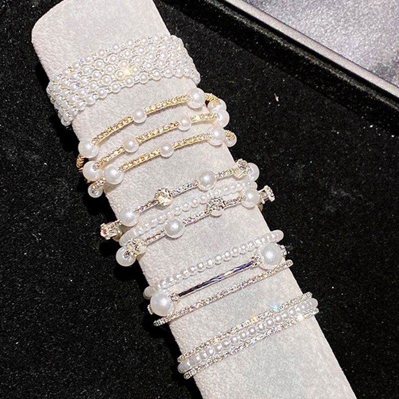 Gelang Mutiara Berlian Zircon Gaya Korea Untuk Wanita