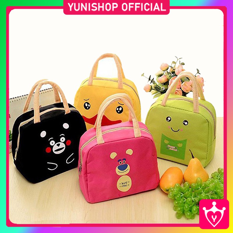 Tas Bekal Karakter / Insulated Lunch Bag Cooler / Tas Bekal Sekolah Piknik Rekreasi / TS-8