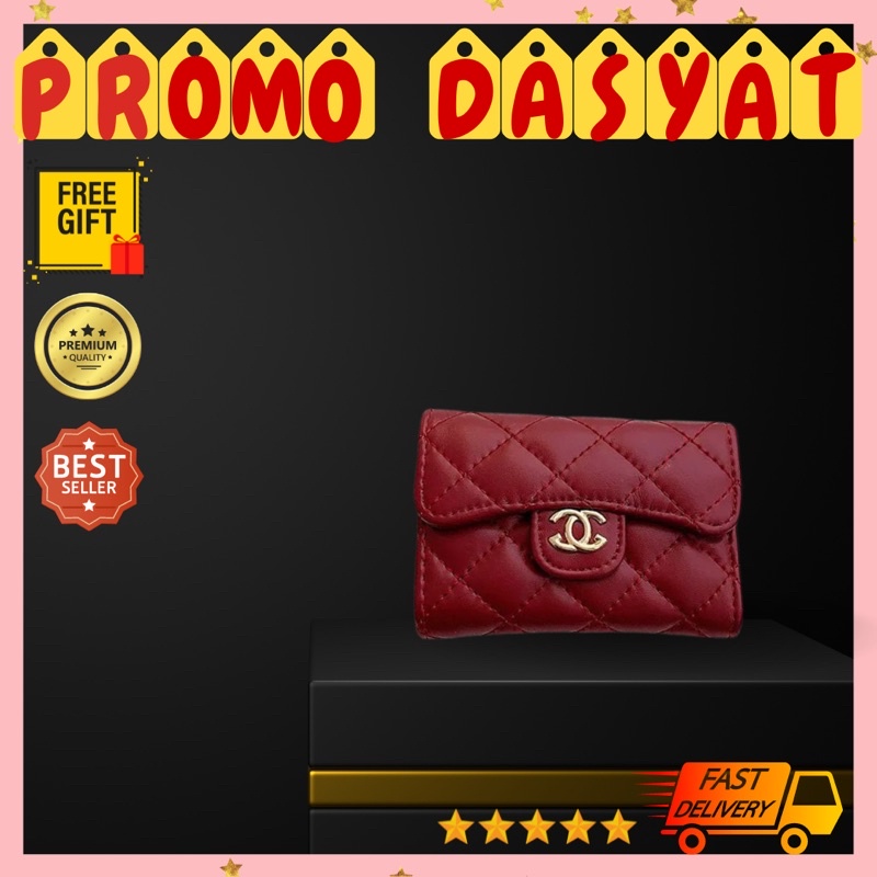 DOMPET TEMPAT KARTU ATM DAN UANG CARD HOLDER WANITA IMPORT MINI KULIT MURAH KECIL TAS DAN DOMPET DON