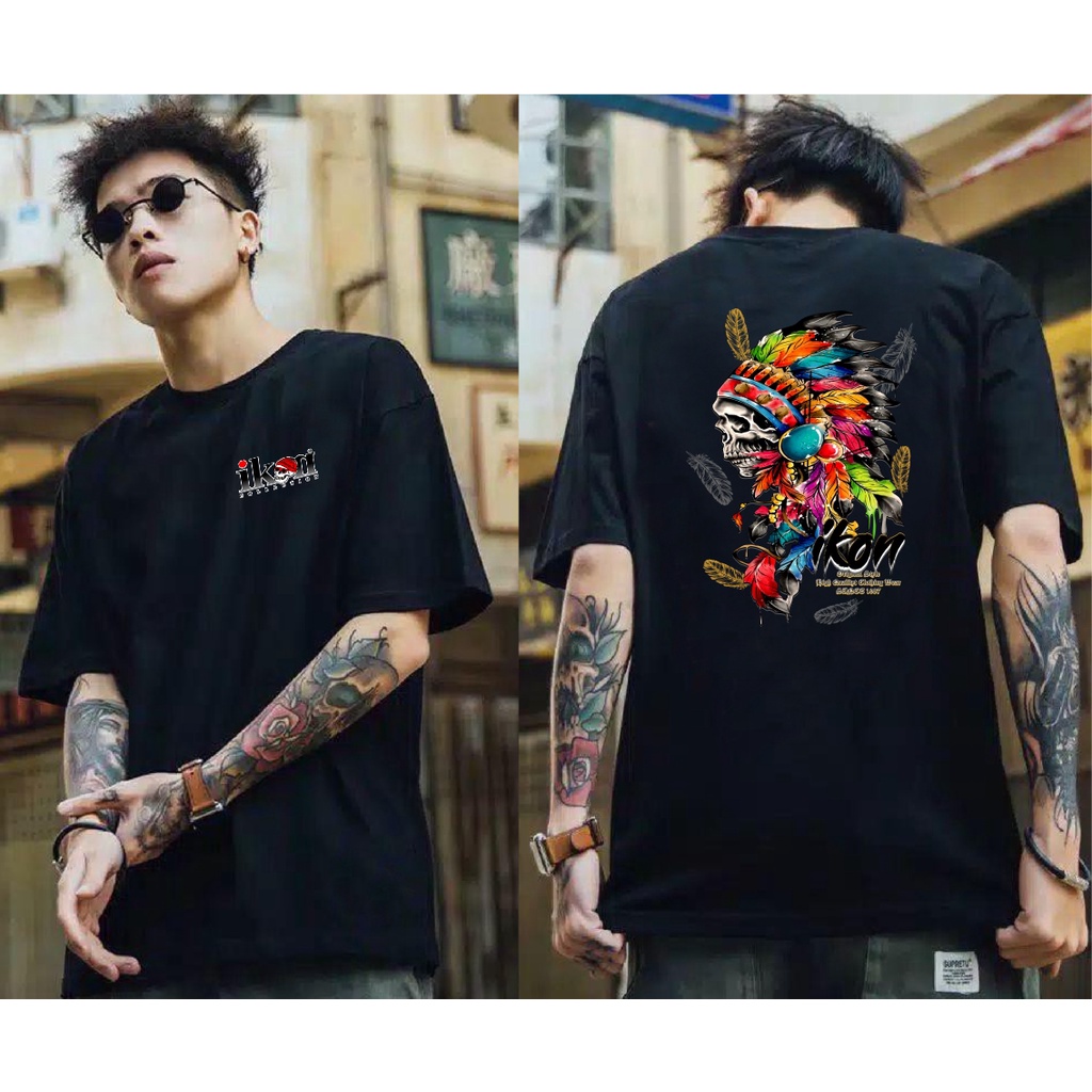 Kaos Premium Pria Tshirt Distro Icon Dayak 1