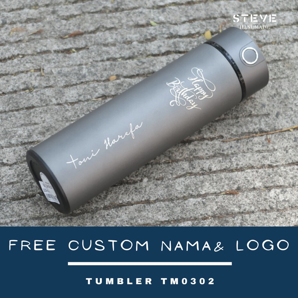 Botol minum stainless termos vacuum tumbler travel mug TM0302 custom Tahan Air Panas dan Dingin