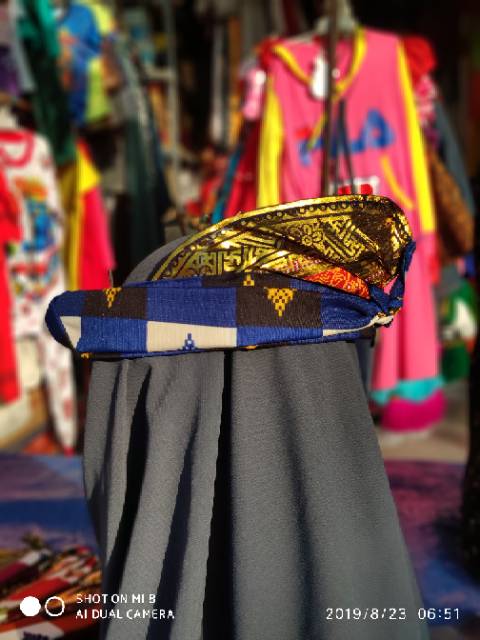 Udeng ikat kepala bali jadi dewasa murah Udeng Ikat Kotak Motif Udeng Bali Ikat Poleng UDENG BALI - 