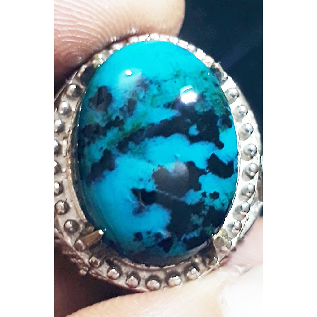 BACAN DOKO batu akik natural bacan doko majiko totol kristal size kantoran jumbo 20mm