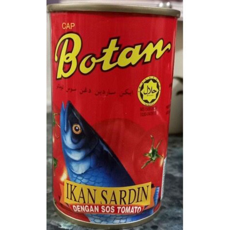 

Ikan Sardin Botan sarden Ikan Saus Tomat Malaysia 155gr Ikan Sardin Halal Asli Malaysia